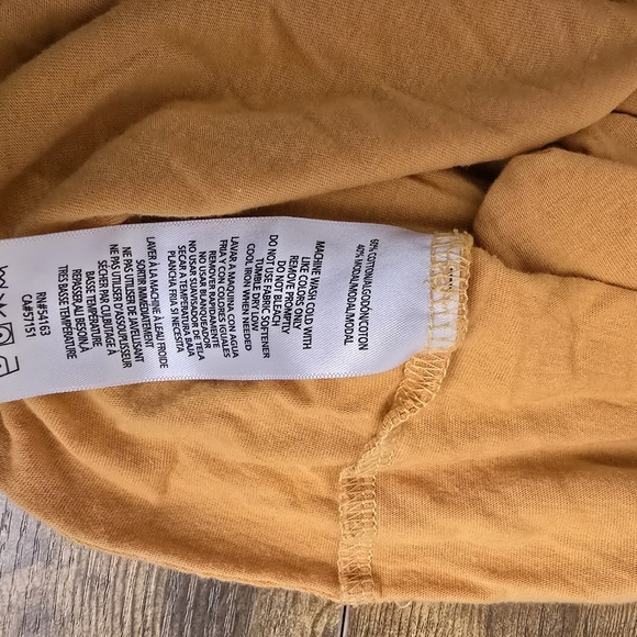 Calvin Klein Performance Mustard Long Sleeve Shirt Womens Plus Size 2X - Picture 5 of 8